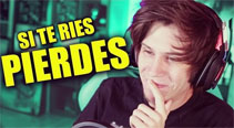 Si te ríes pierdes challenge con Rubius