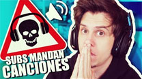 Mis subs me envían canciones troll - Momentos Rubius #1
